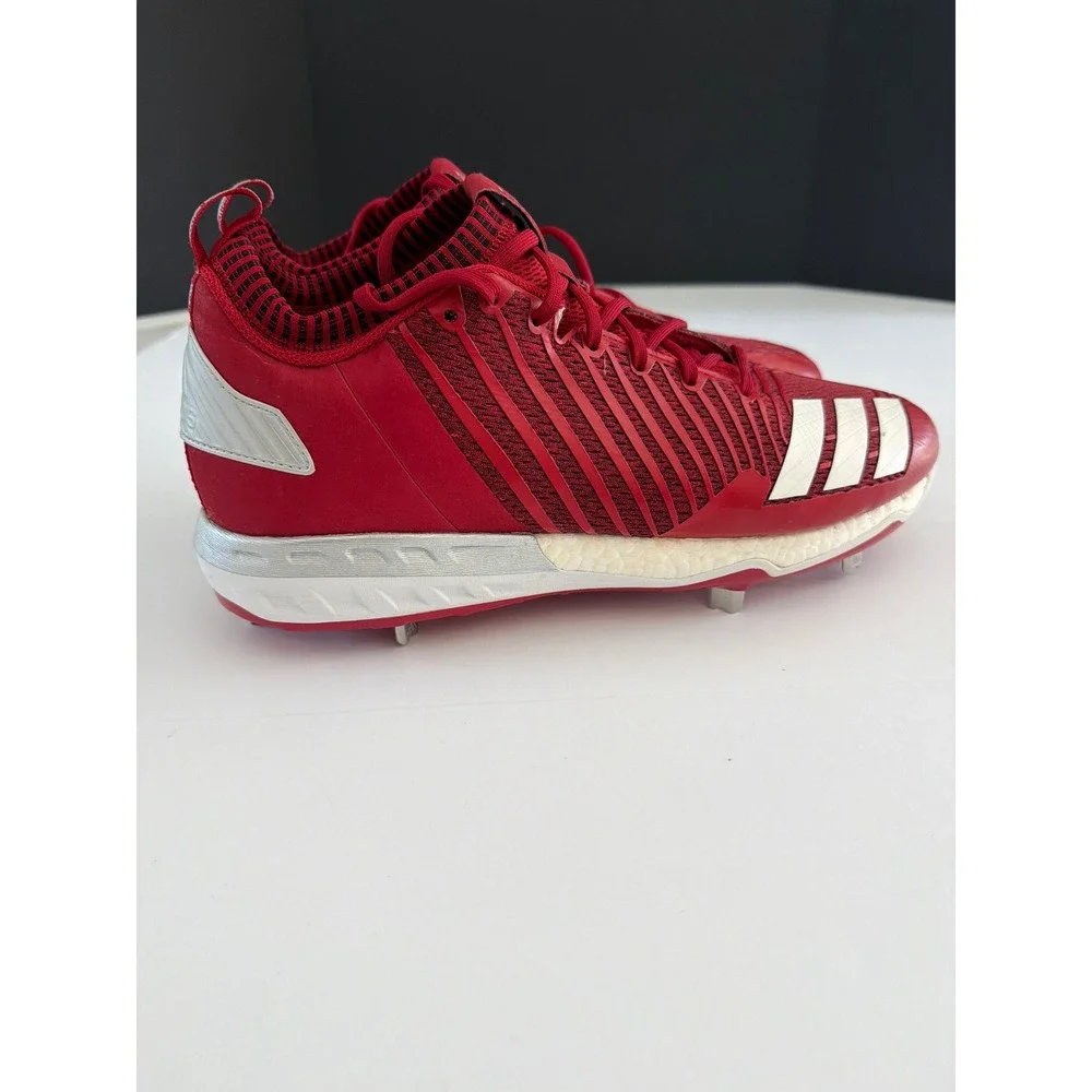 Adidas Icon 3 Boost Metal Baseball Cleats Red White Mens Size 13 B39168